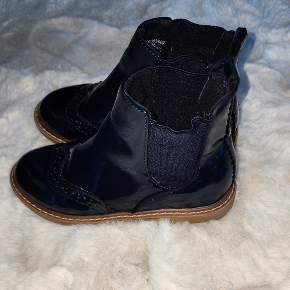 Navy ankle booties size 28 KIDS size 11 - Picture 2 of 4
